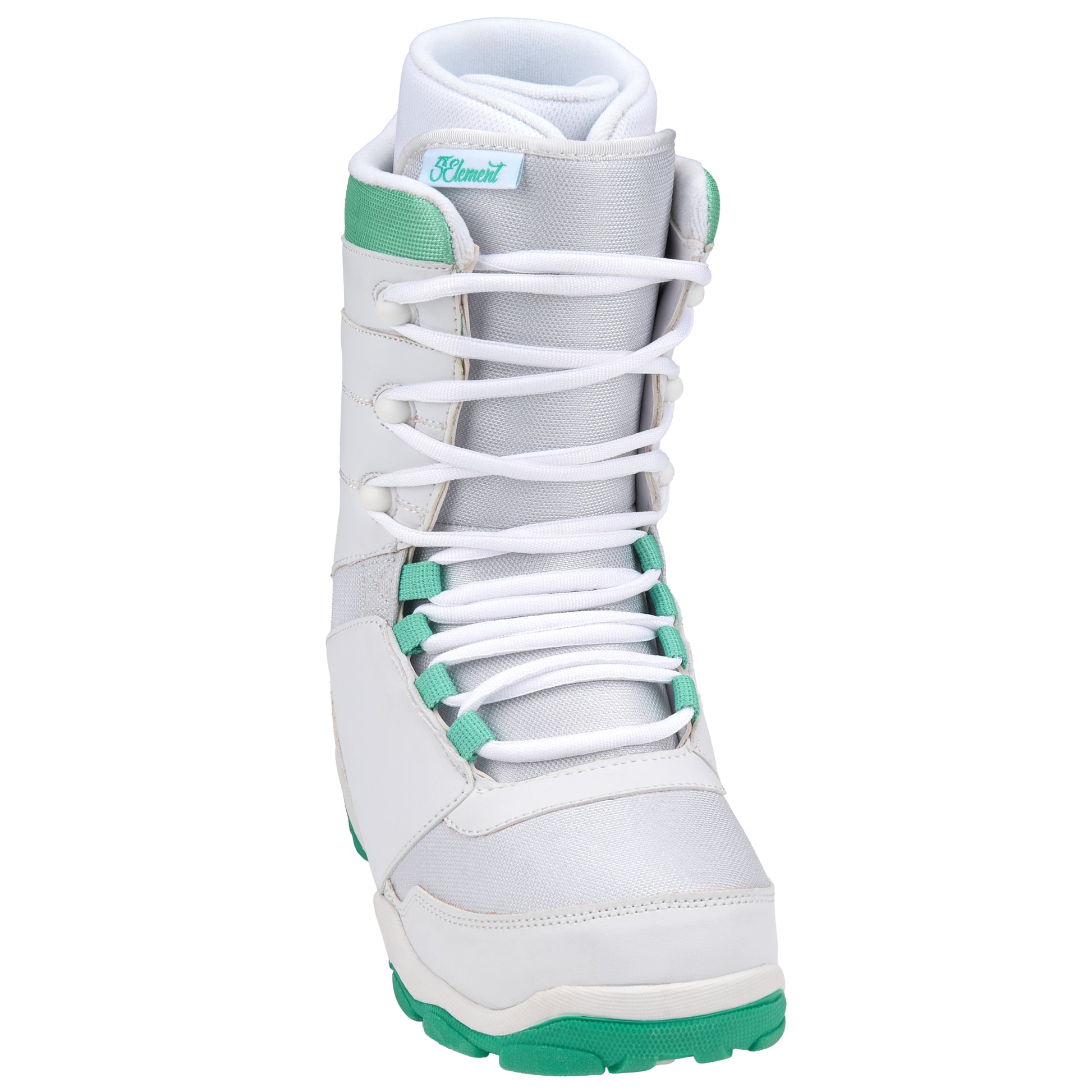 5th Element L-1 Womens Boots - White/Teal - Front