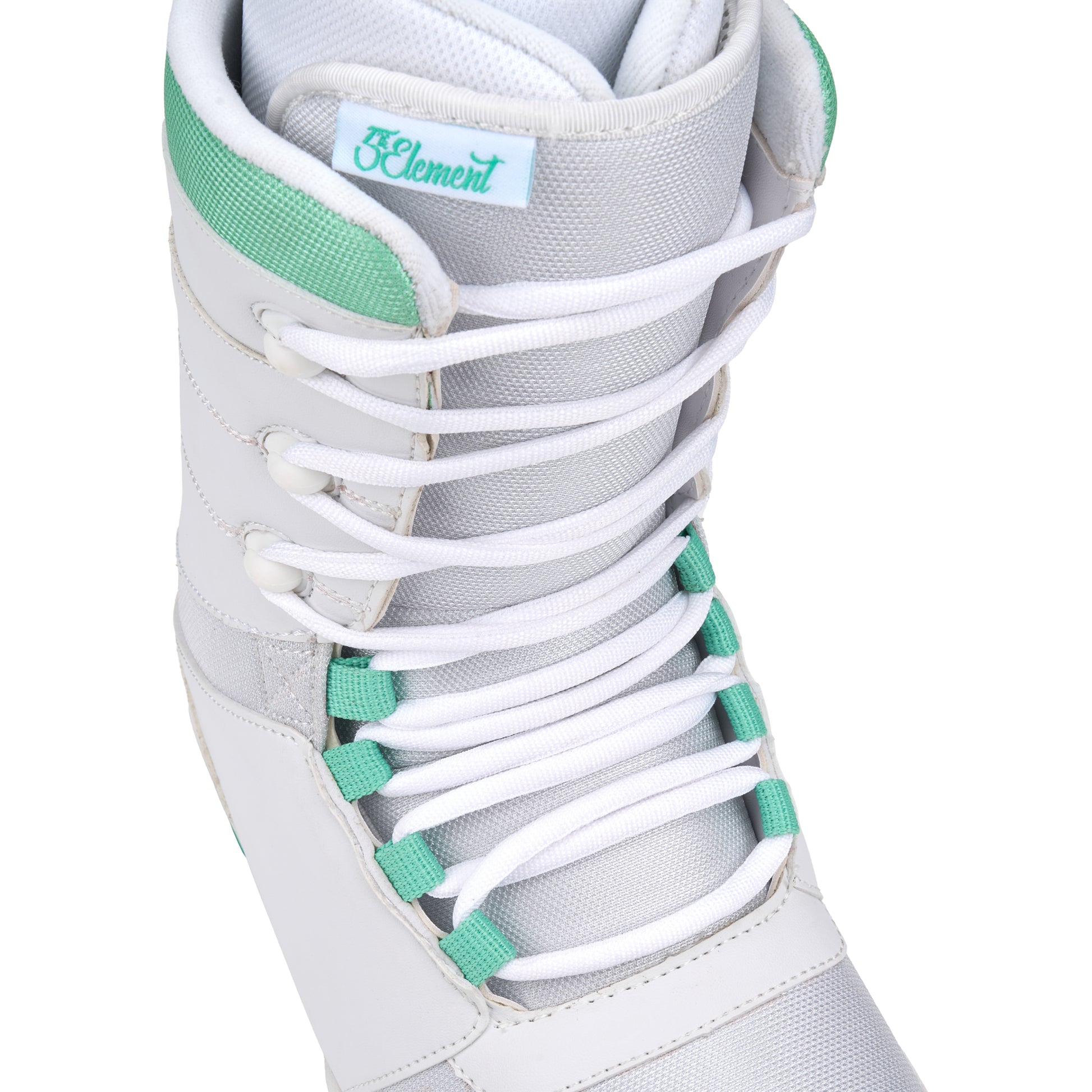 5th Element L-1 Womens Boots - White/Teal - Lace