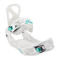 5th Element Layla Womens Bindings - White/Teal - 45 Degrees