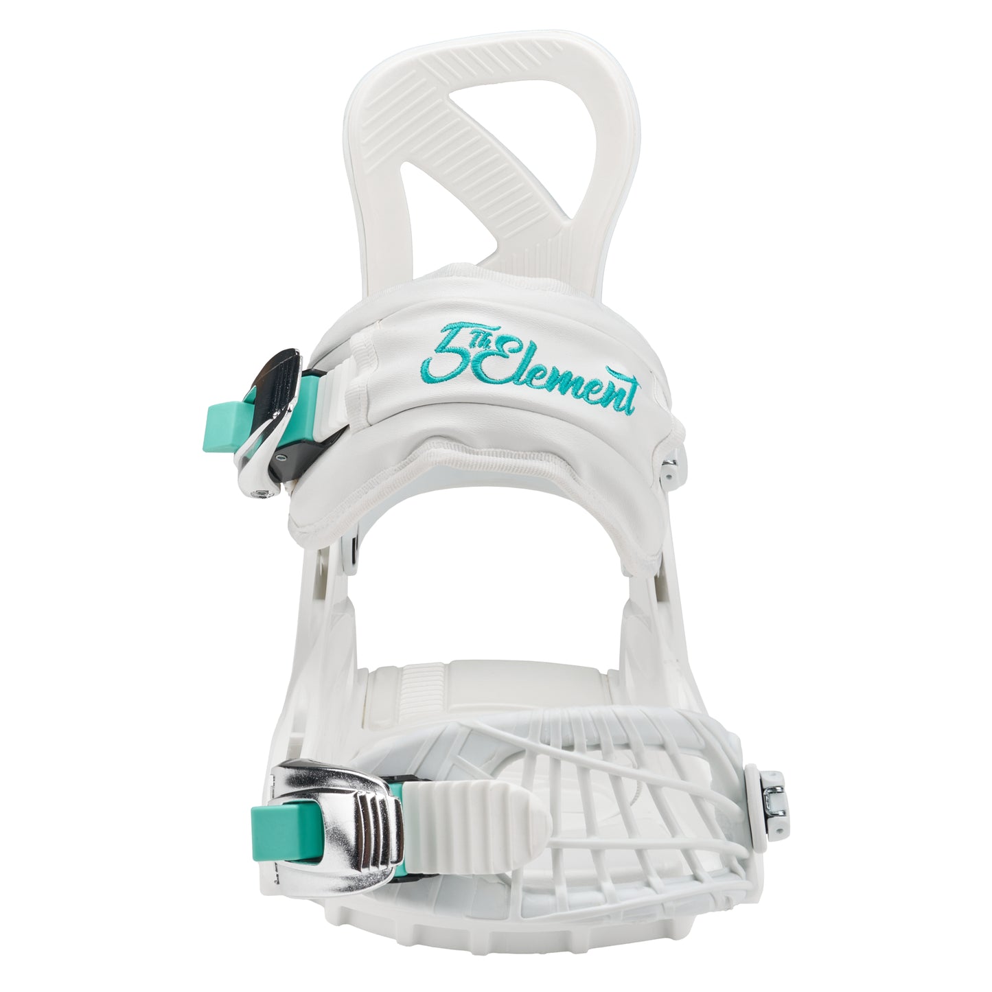 5th Element Layla Womens Bindings - White/Teal - Front