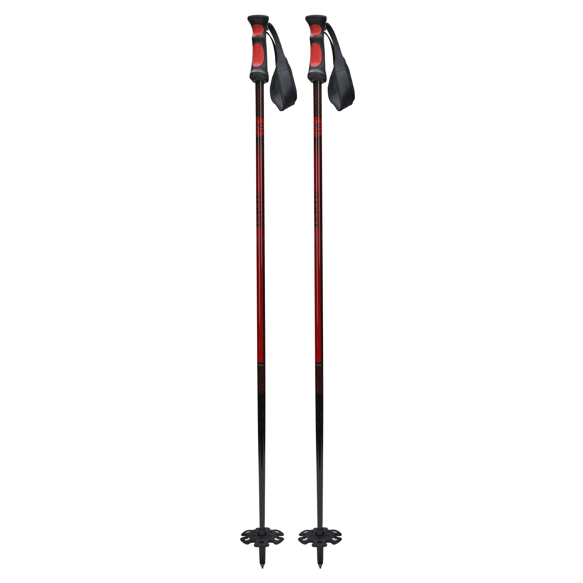 5th Element Stealth Kids Ski Poles - Black/Red - Main