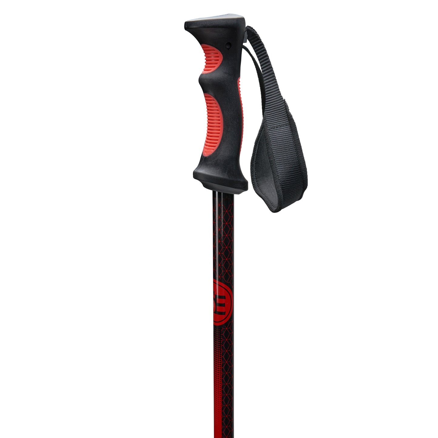 5th Element Stealth Kids Ski Poles - Black/Red - Grip