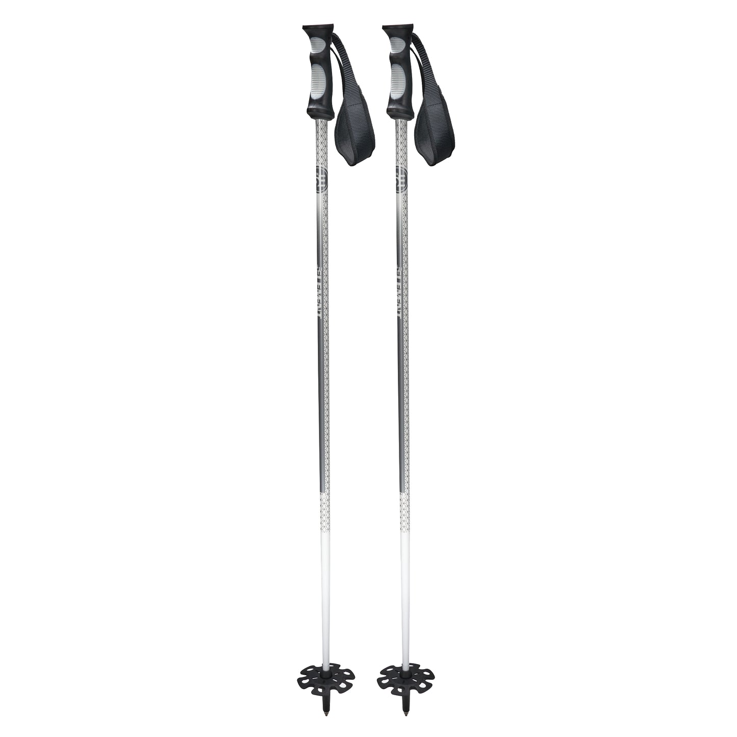  5th Element Stealth Kids Ski Poles - White/Silver - Pair